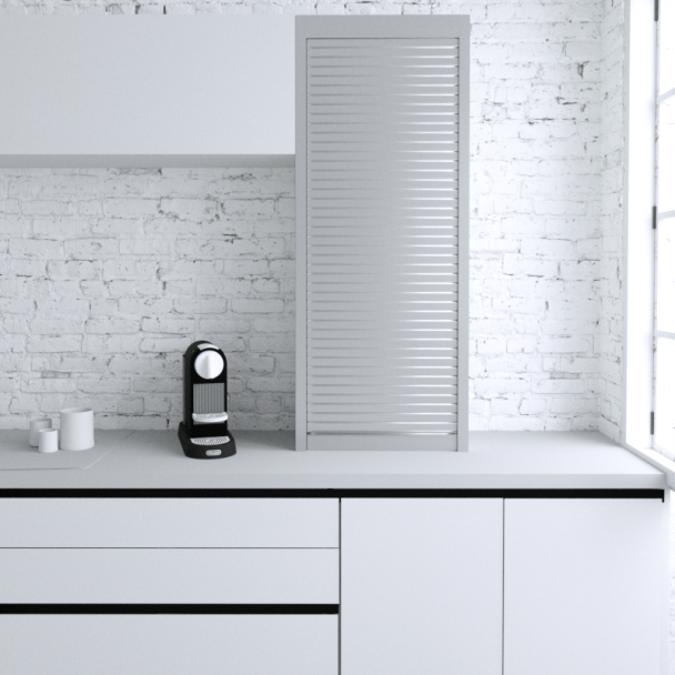 Kit Persiana 60 x 150 cm PVC Inox Z-Smartlift