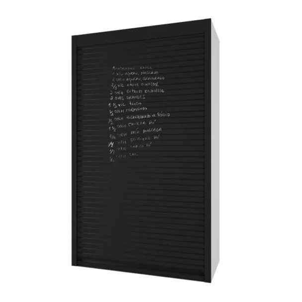 Kit Persiana 90 x 150 cm PVC Negro Pizarra Z-Smartlift