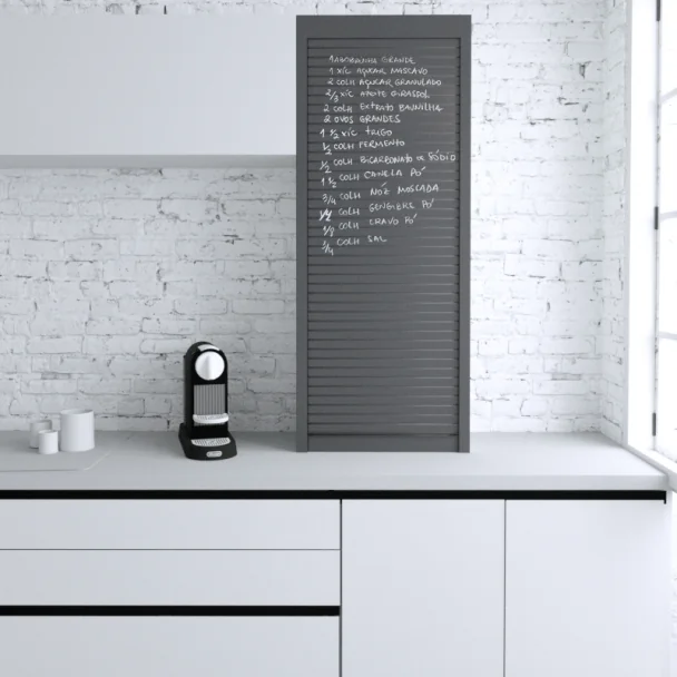 Kit Persiana 60 x 150 cm PVC Gris Pizarra Z-Smartlift