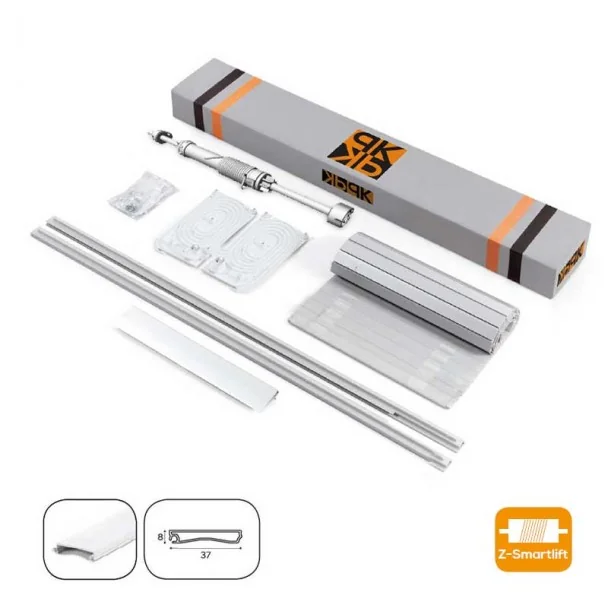 Kit Persiana 90 x 150 cm PVC Inox Z-Smartlift