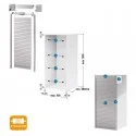 Kit Persiana 60 x 150 cm PVC Acero Cepillado Z-Smartlift