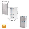Kit Persiana 90 x 150 cm PVC Blanco Brillo Z-Smartlift