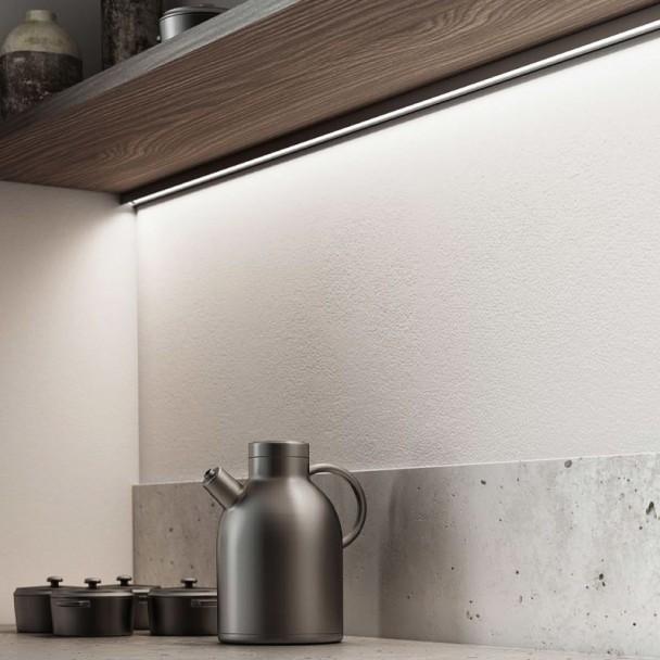 Regleta LED bajo mueble de cocina GEO Corner: 45, 60, 90 y 120 cms