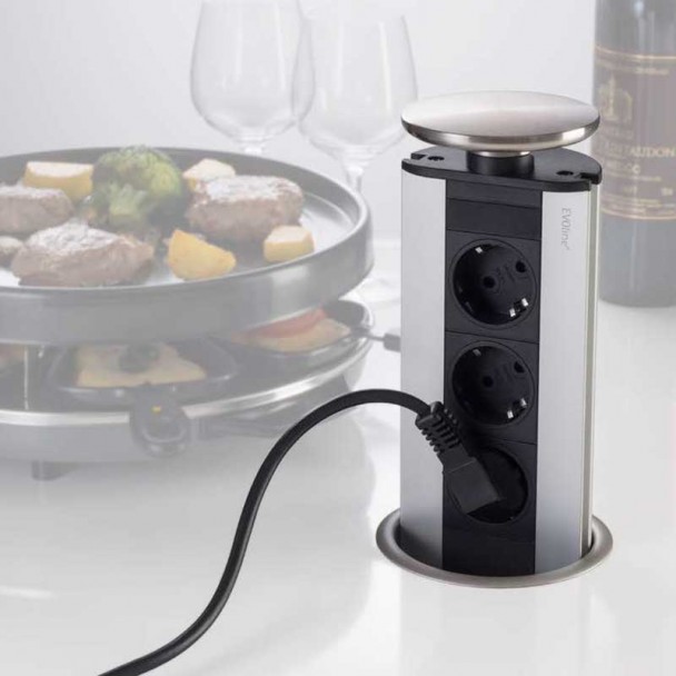 Enchufe de Encastre ESCAMOTEABLE