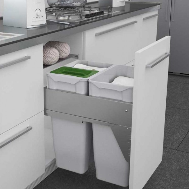 Cubo de Basura Gran Capacidad QUADRIFOGLIO