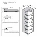 Sistema de estantes para armarios EXTENDO LIBELL