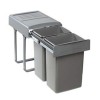 Cubo Basura Extraible 40 L para Mueble de 300 mm