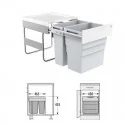 Cubo de Basura EASY CARGO 50