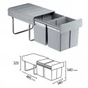Cubo de Basura Manual DOUBLE MASTER