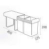 Cubo de Basura Manual 530 - 540