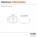 Fregadero Sintético 1 Seno Poalgi KUMA 301