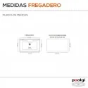 Fregadero Sintético 1 Seno Poalgi KUMA 302
