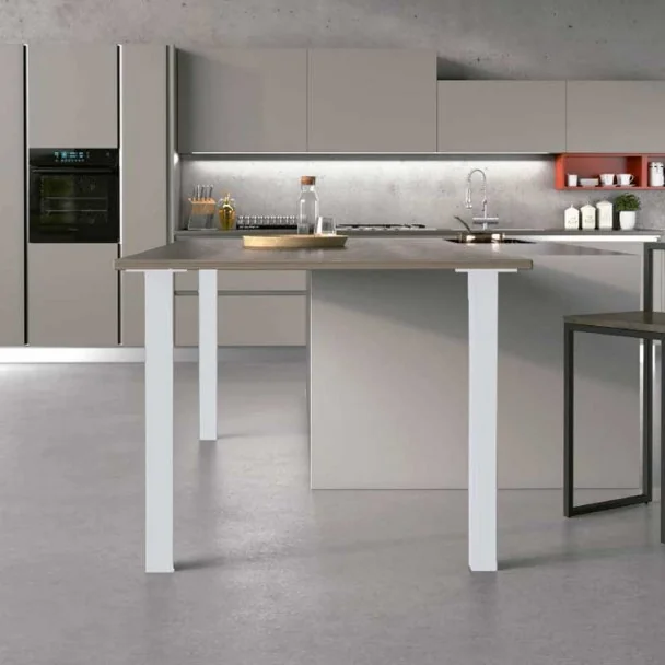 Pata a Medida para Península de Cocina en Aluminio Anodizado