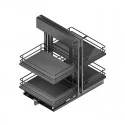 Bastidor Extraíble Rinconero Articulado Compact Antracita