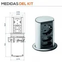Torre 3 Enchufes Cocina Elevator