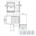 Bastidor Extraible Articulado Mueble Rincón Línea Clásica F