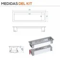 Cuadro 3 Enchufes Cocina Power Frame