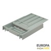 Cubertero Doble PVC Gris para Caj&oacute;n de Cocina Europa