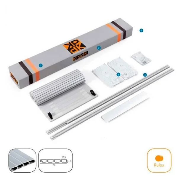 Kit Persiana 60 x 130 cm PVC Inox para Muebles de Cocina