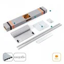 Kit Persiana 60 x 130 cm PVC Inox para Muebles de Cocina